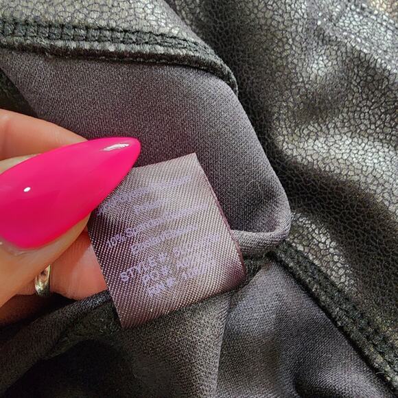 Hale Bob Flare Faux Suede Pants Black Size Small Pull On - Picture 7 of 8